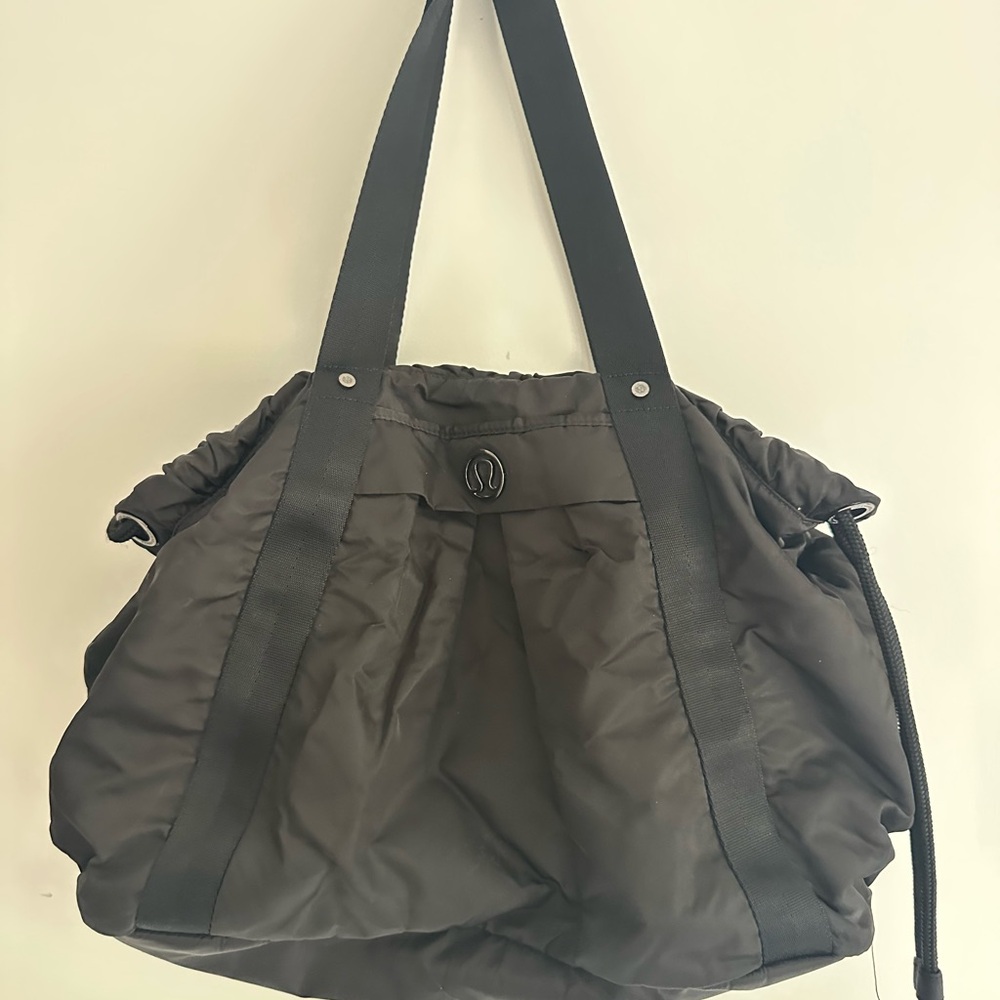 Black Nylon Tote Bag